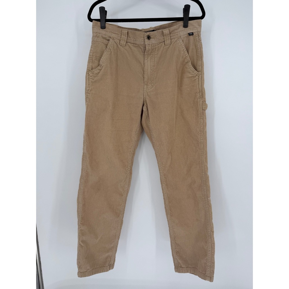 Vans Drill Chore Carpenter Pants Mens 33 Tan Corduroy Relaxed Fit Skater